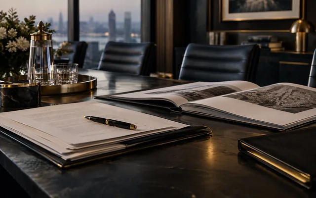 Major-project contracts arranged on a legal strategy table